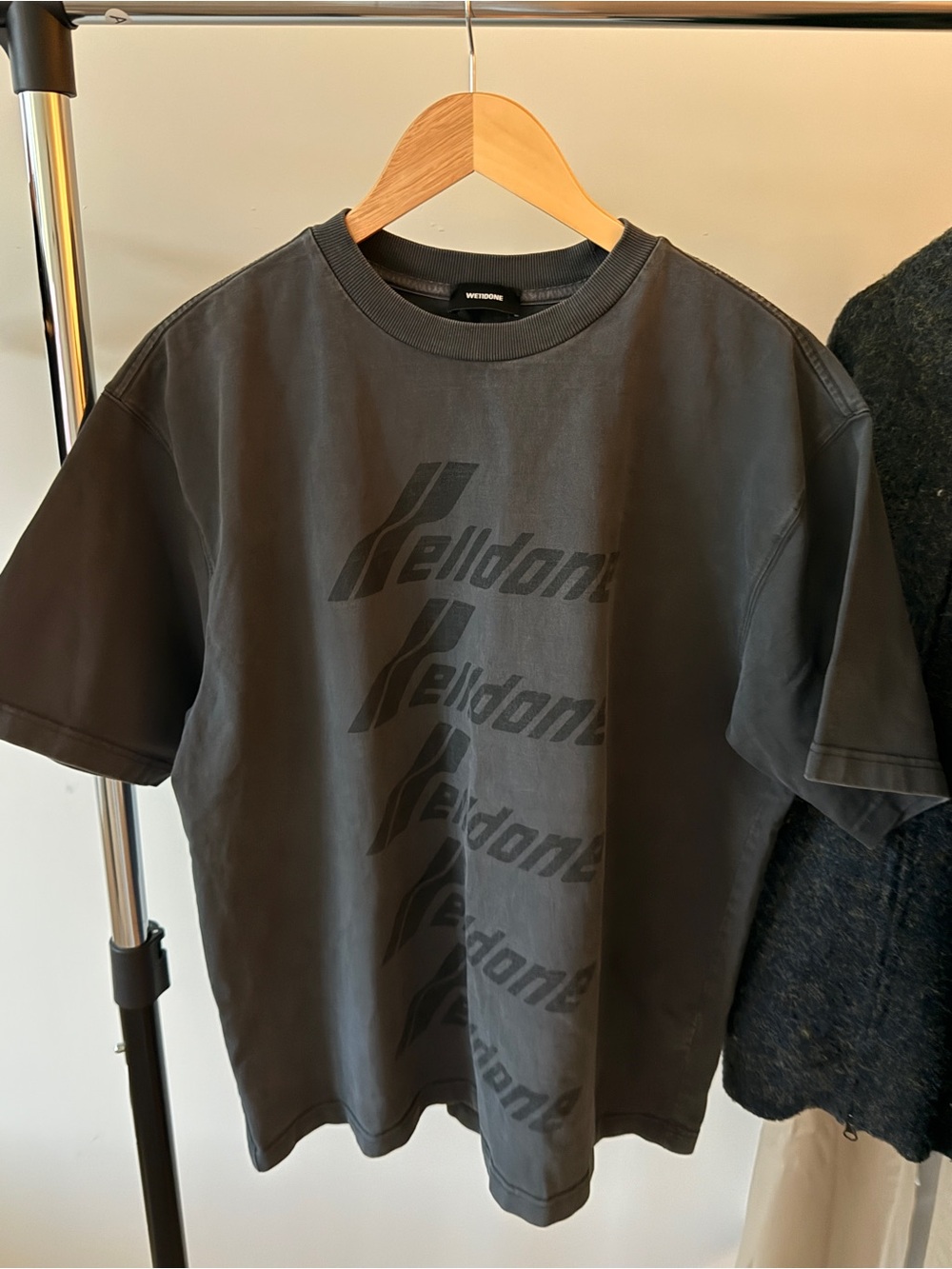 WILDFANG Black Tonal Logo Short Sleeve Tee